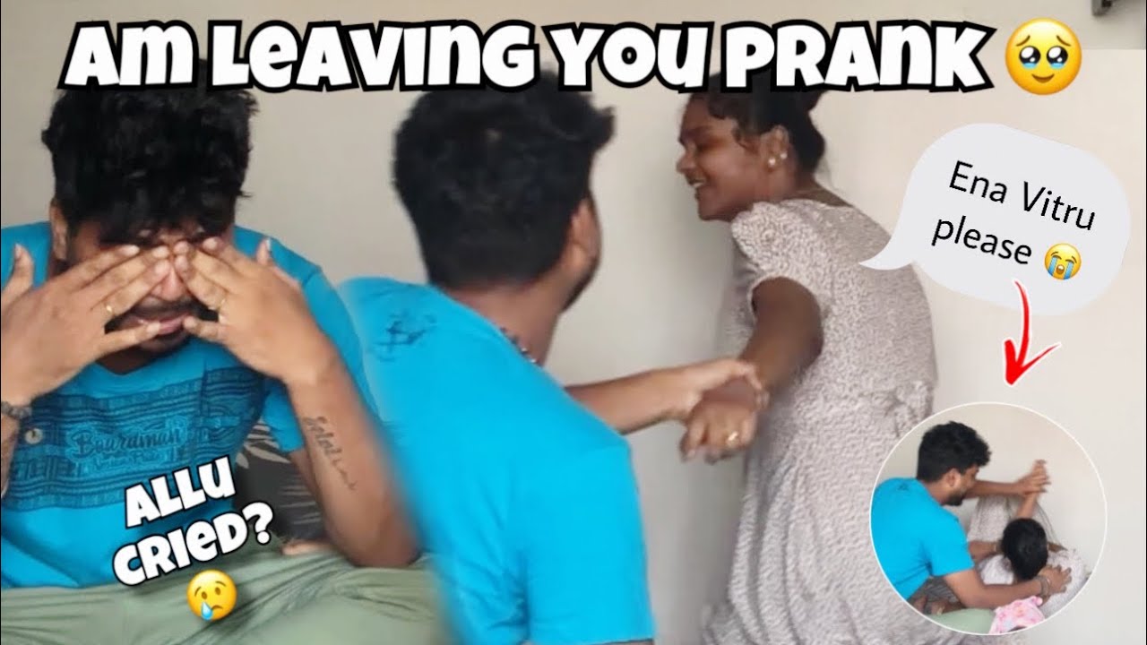 Am Leaving You Prank On Husband 😢💔 | Allu Cried? | Allu Loves Priya