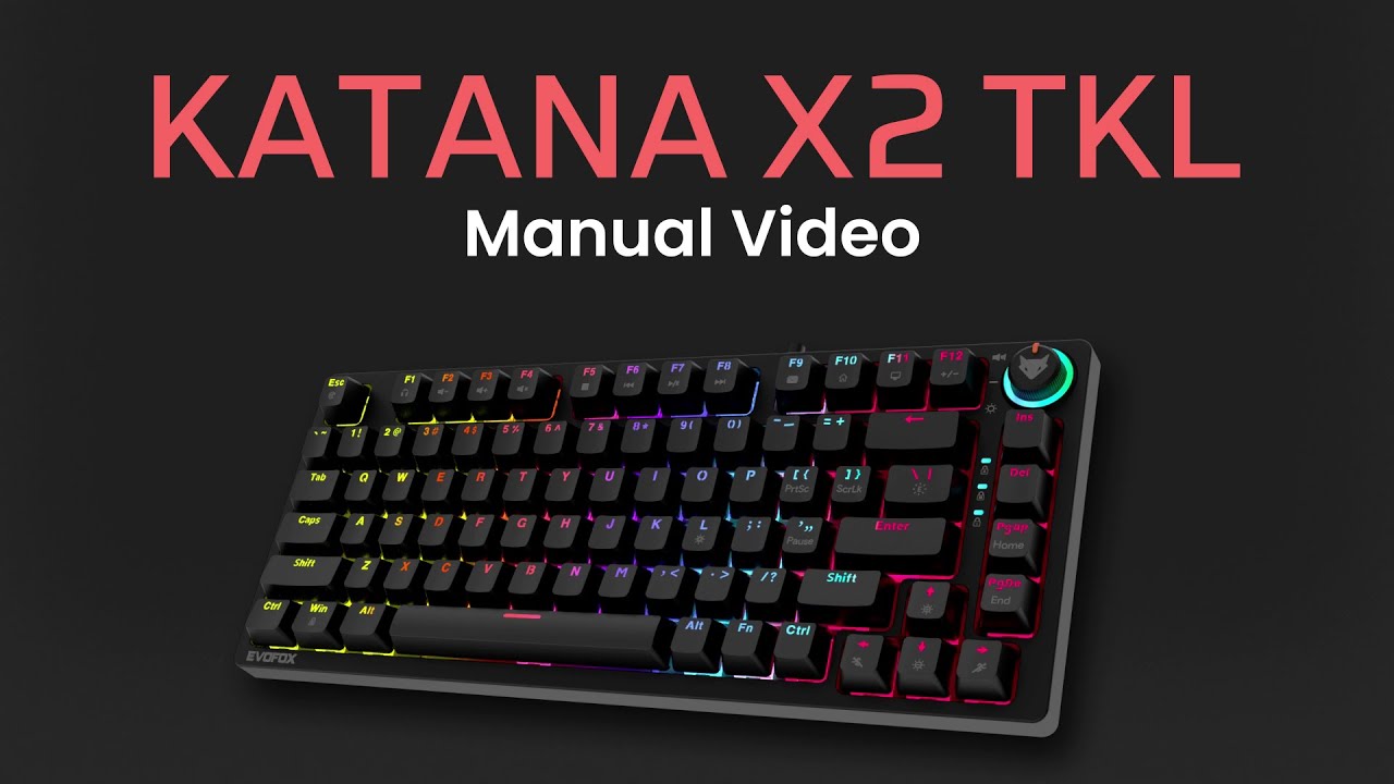 EvoFox Katana X2 TKL Keyboard Setup & Full Guide | Get Started Fast! 🎮🔥