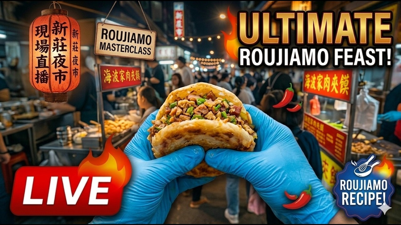 🔴LIVE 🔴Ultimate Chinese Burger LIVE Roujiamo POV 🤤