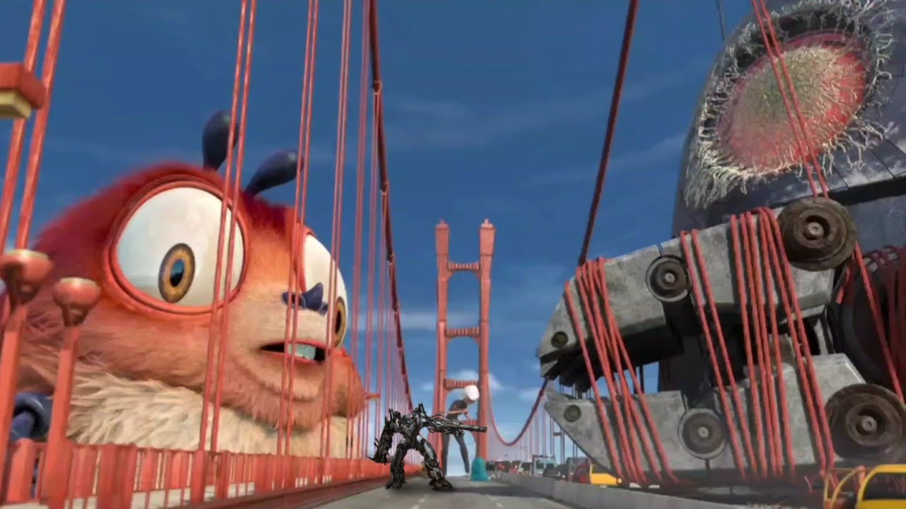 My Characters, Sega, and Others in Monsters Vs Aliens || Alien Robot Fight
