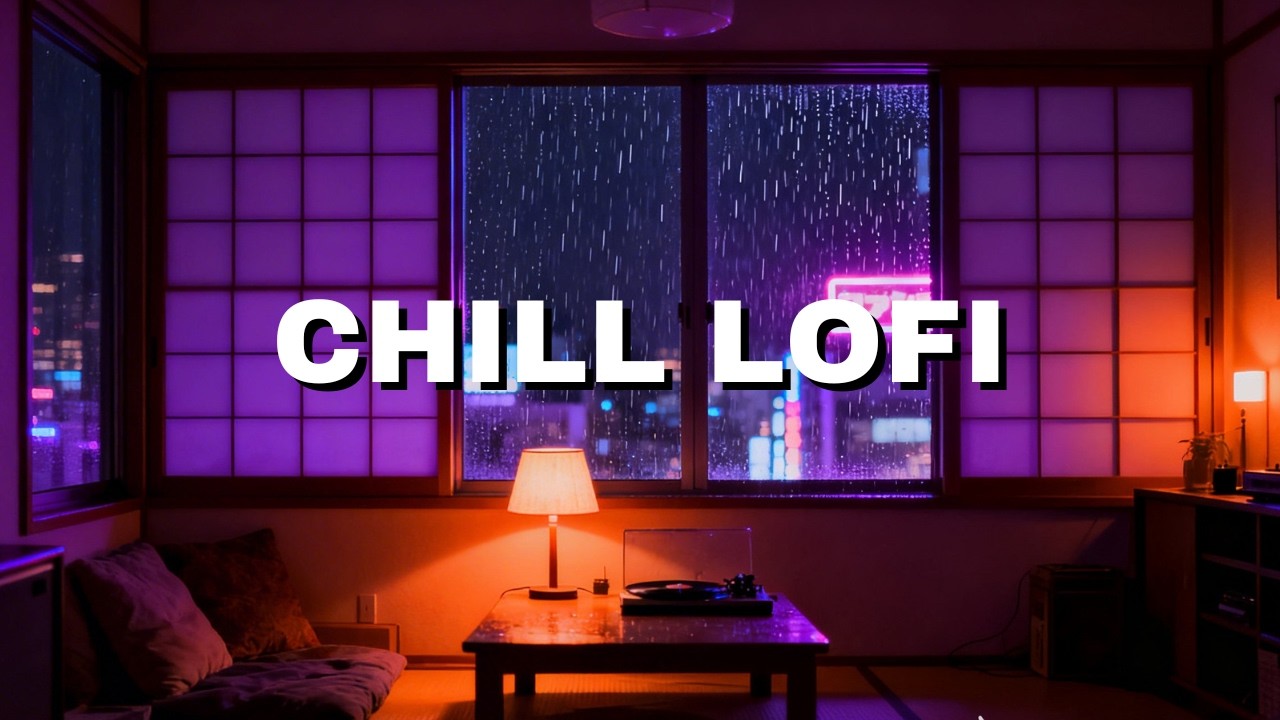 Tokyo Neon Rain ☔ Relaxing Lofi Beats | 日本ローファイ