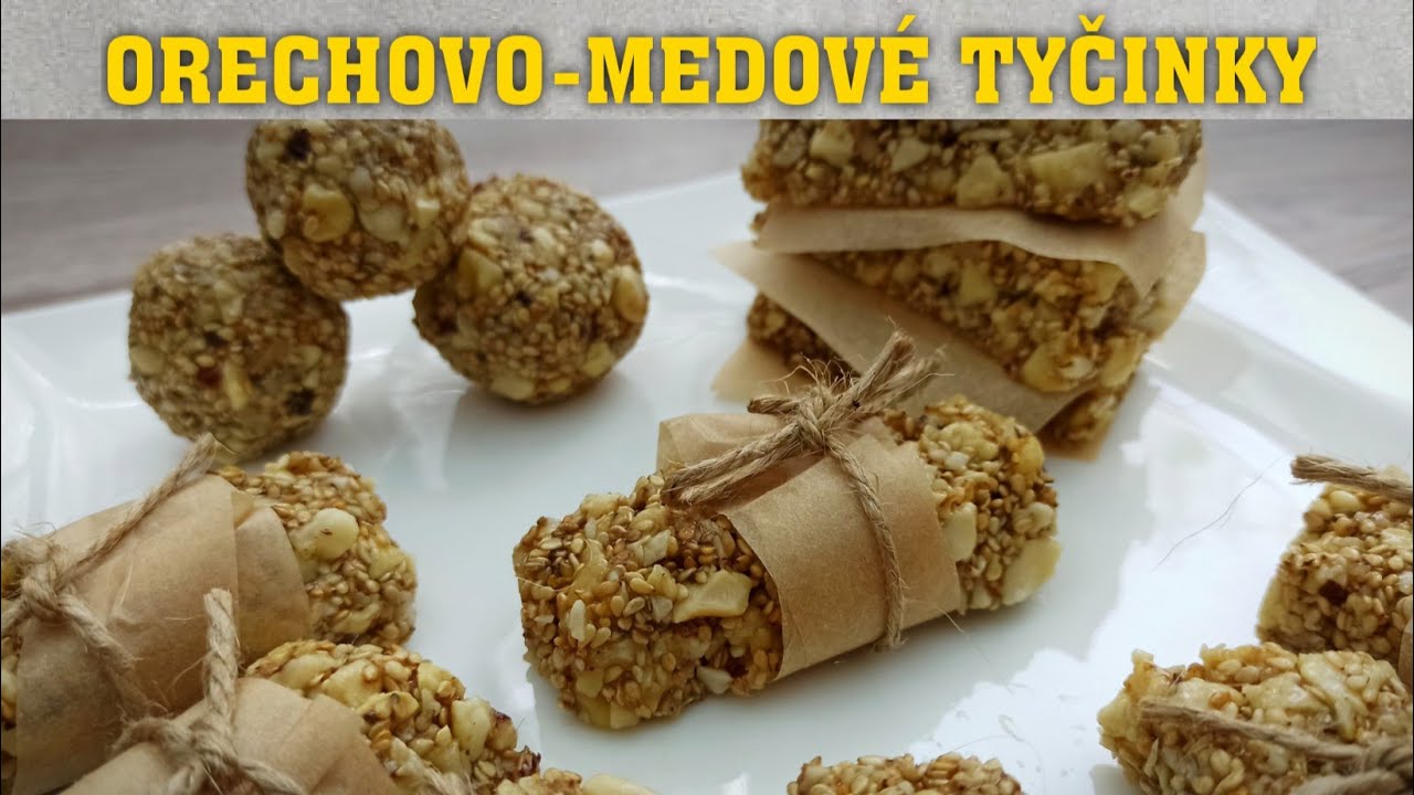ORECHOVO-MEDOVÉ TYČINKY @VarapecsMartinkou