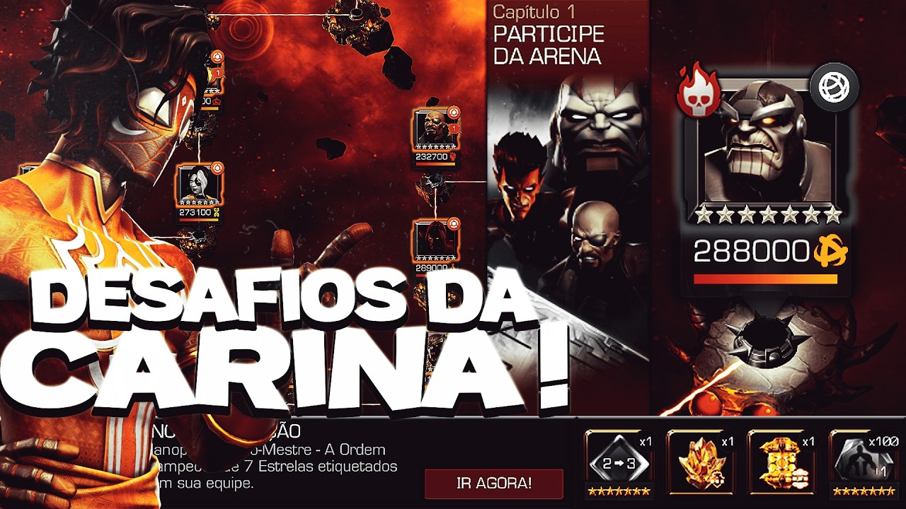 🔴 DESAFIO DA CARINA, VOL 4 - MANO DE SALVAÇÃO I Marvel Contest of Champions