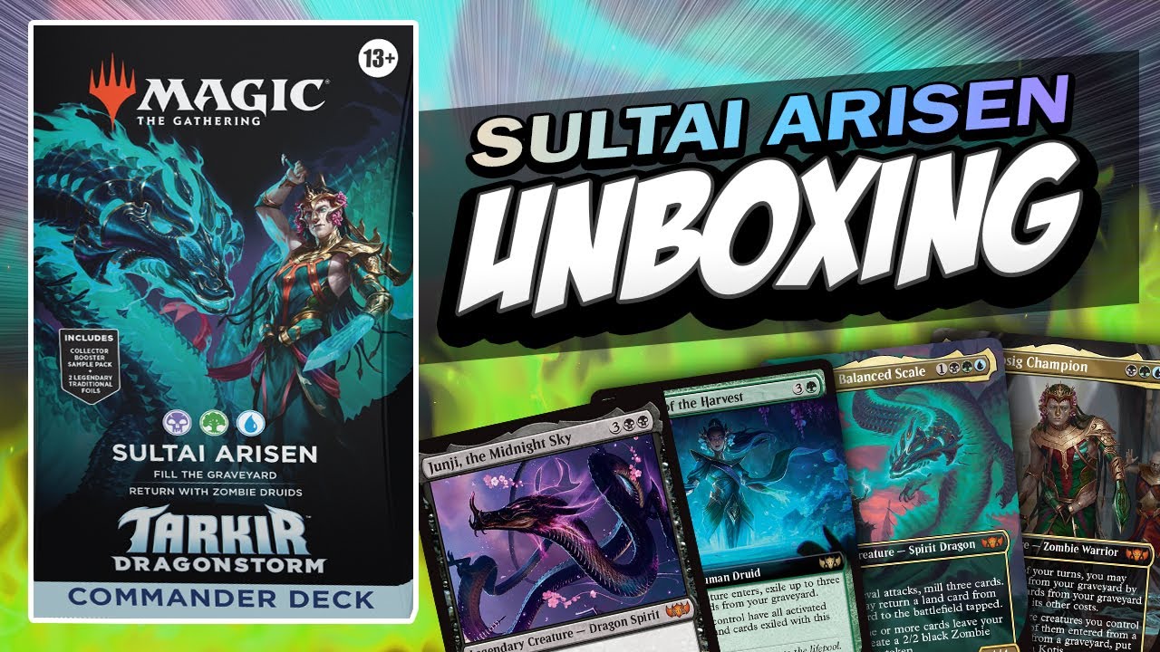 Sultai Arisen Commander Deck Unboxing - Tarkir: Dragonstorm Magic The Gathering
