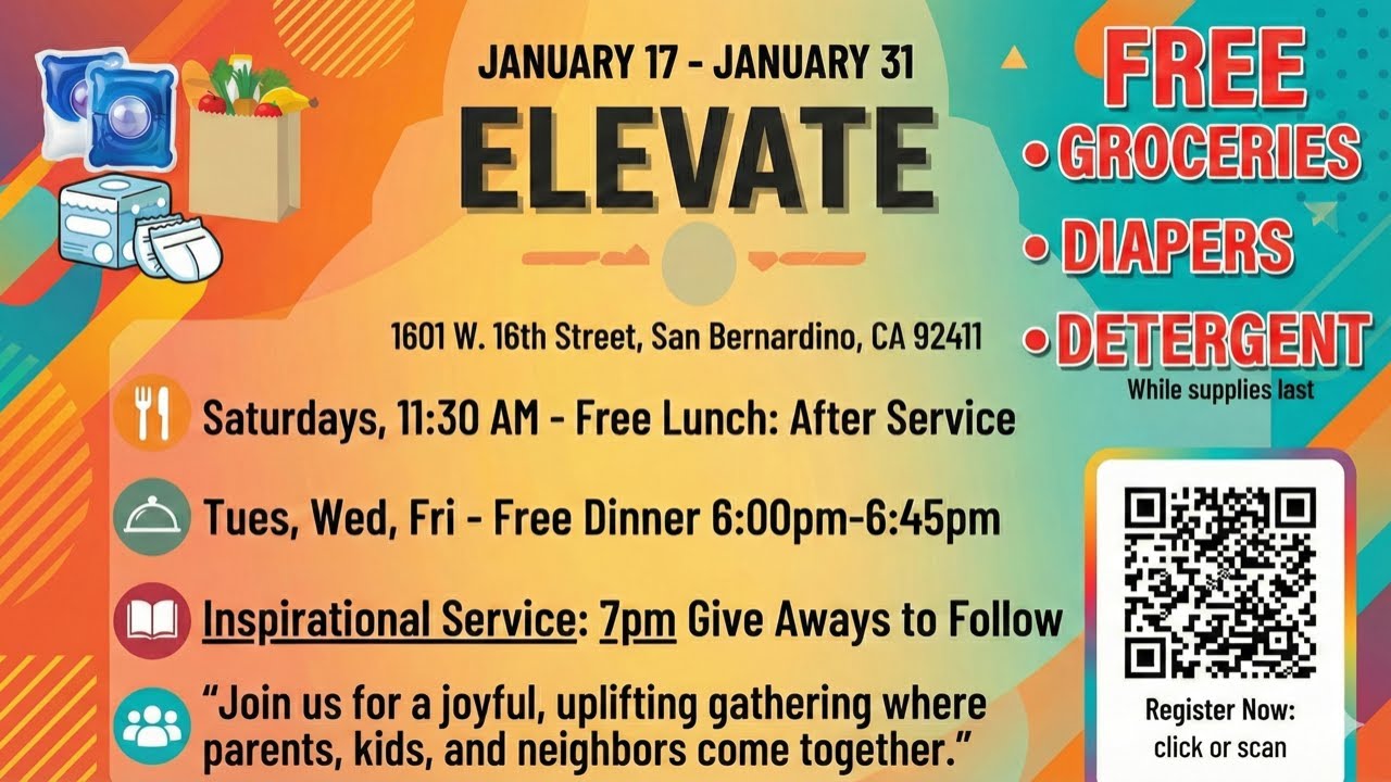 ELEVATE 2026: Community Uplift, Inspirational Services, and Free Resources