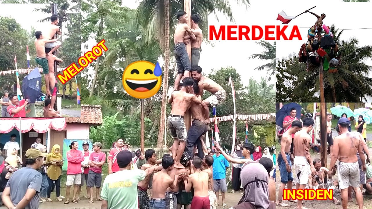 LOMBA PANJAT PINANG GOKIL BIKIN NGAKAK || HUT KE 78 - RI 🇮🇩