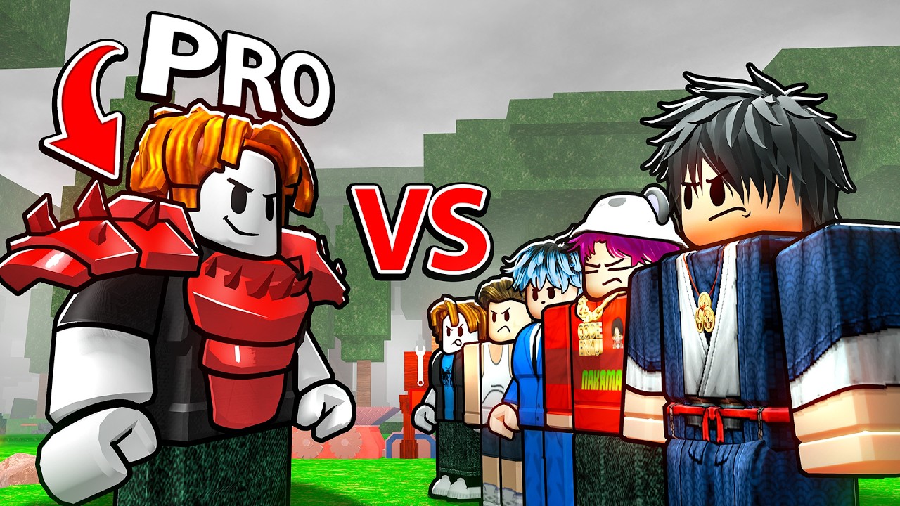 1 Pro Vs 5 YouTubers In 99 Nights In The Forest