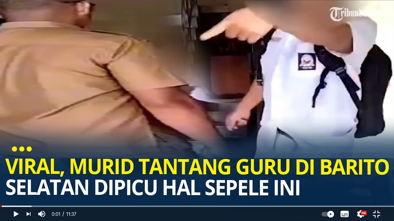 Viral, Murid Tantang Guru di Barito Selatan Dipicu Hal Sepele ini