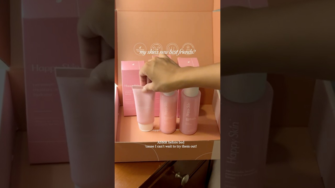 #ASMR NEW Happy Skin Ceramides Skincare Series 🫧