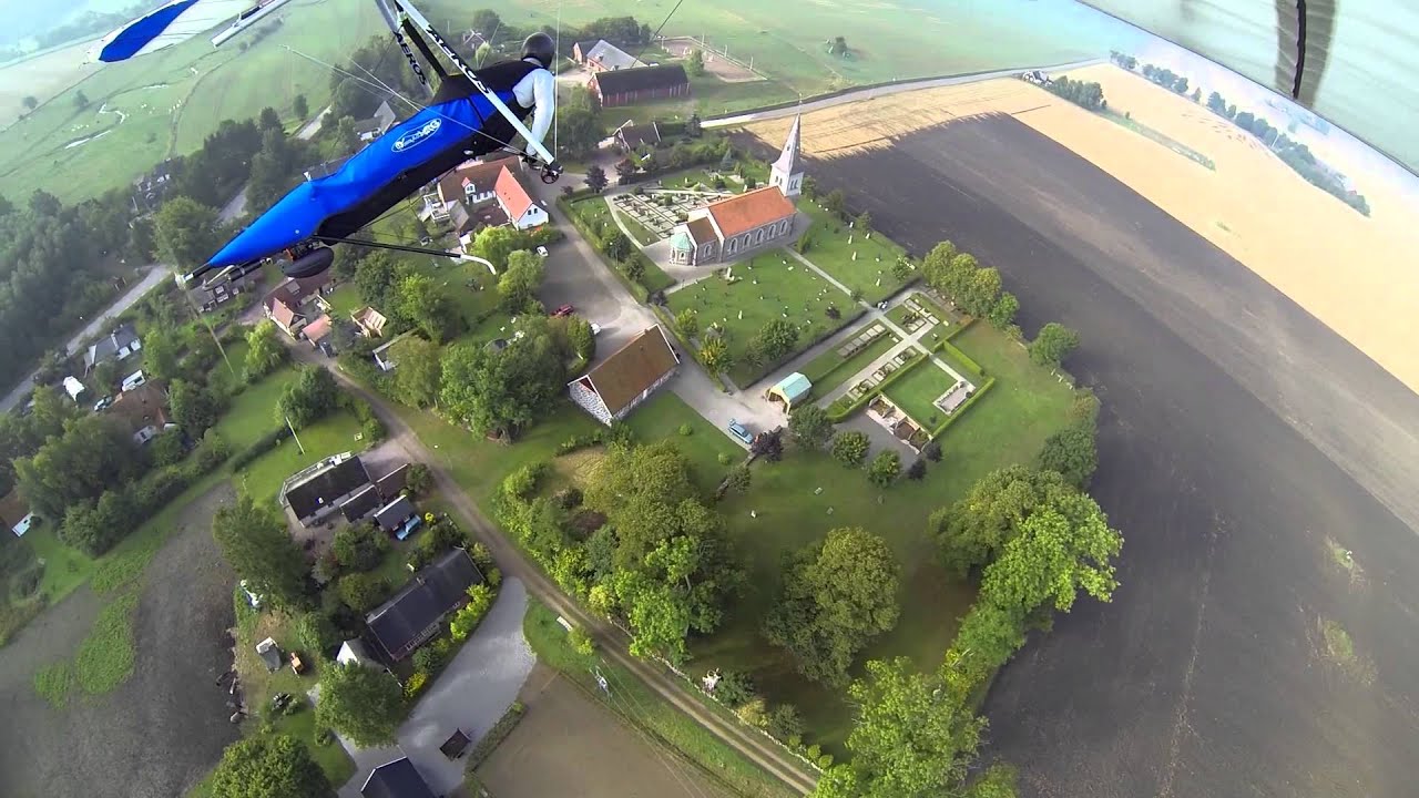Esl&ouml;v and the surroundings from above