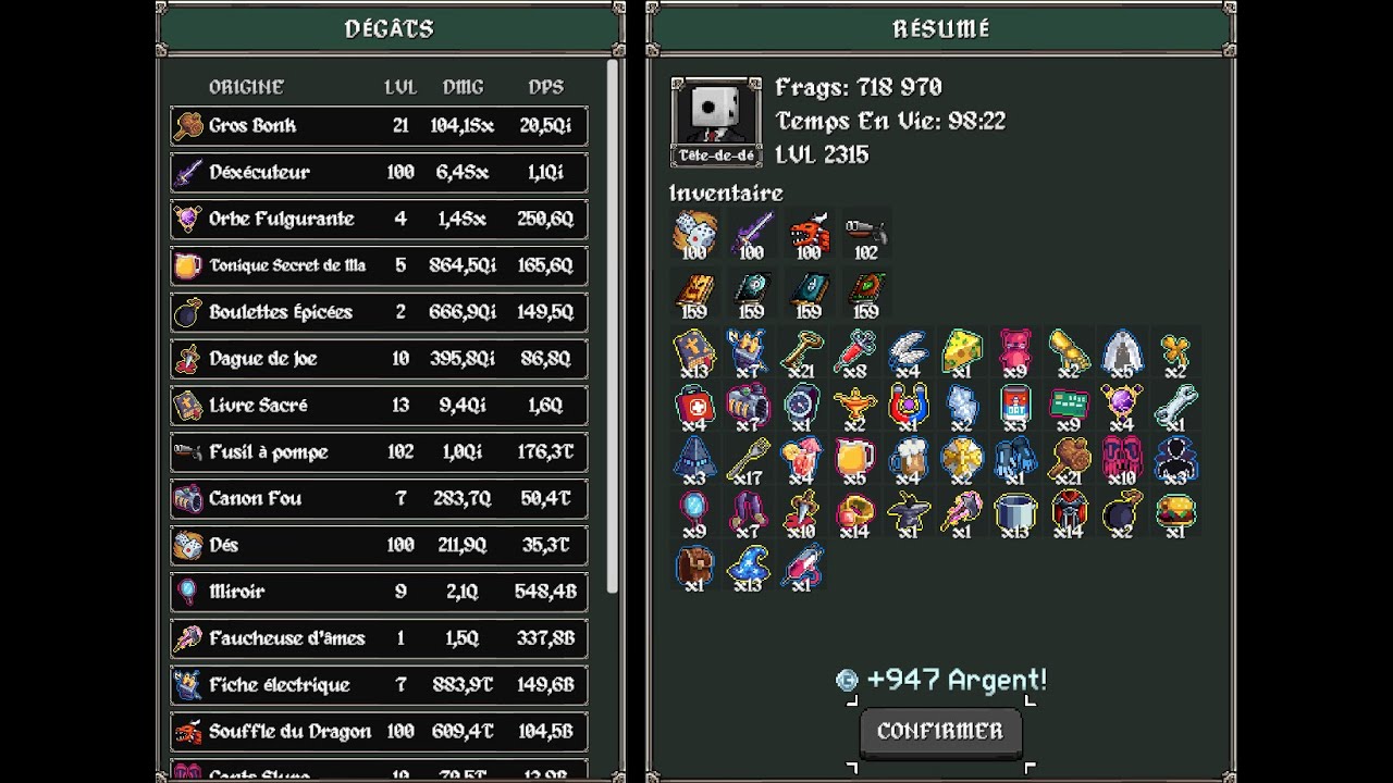 [TOP 1 FR] Dicehead 718k MEGABONK 1.0.65 / Commentary my top run.