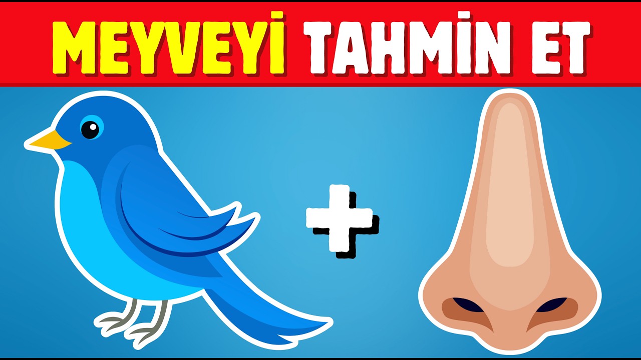 Emojilerden MEYVE Bulmaca 🍓🍐 Emojilerle Meyveyi Tahmin Et | Emoji Meyve Sebze Bulmaca Testi