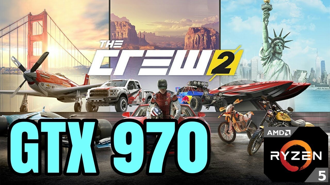 Ryzen 5 1600 + GTX 970 - The Crew 2 Beta PC
