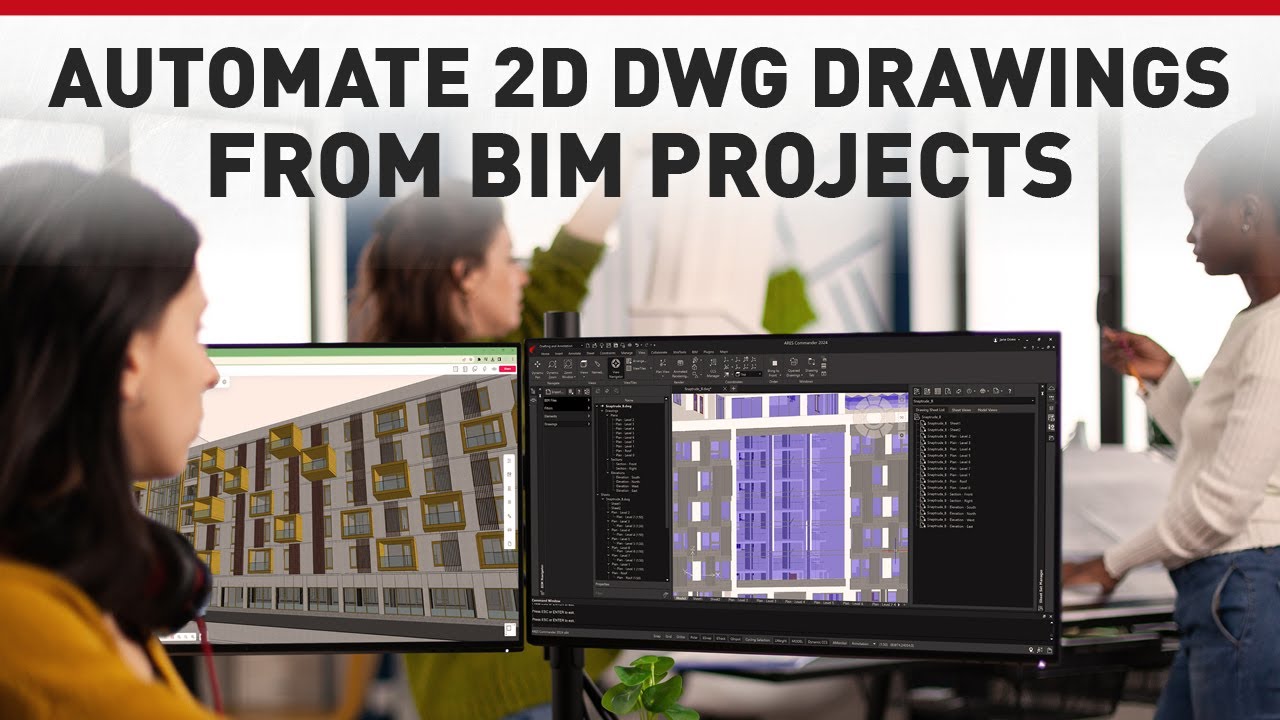 How to Automate 2D DWG Drawings from BIM Projects with ARES Commander?
