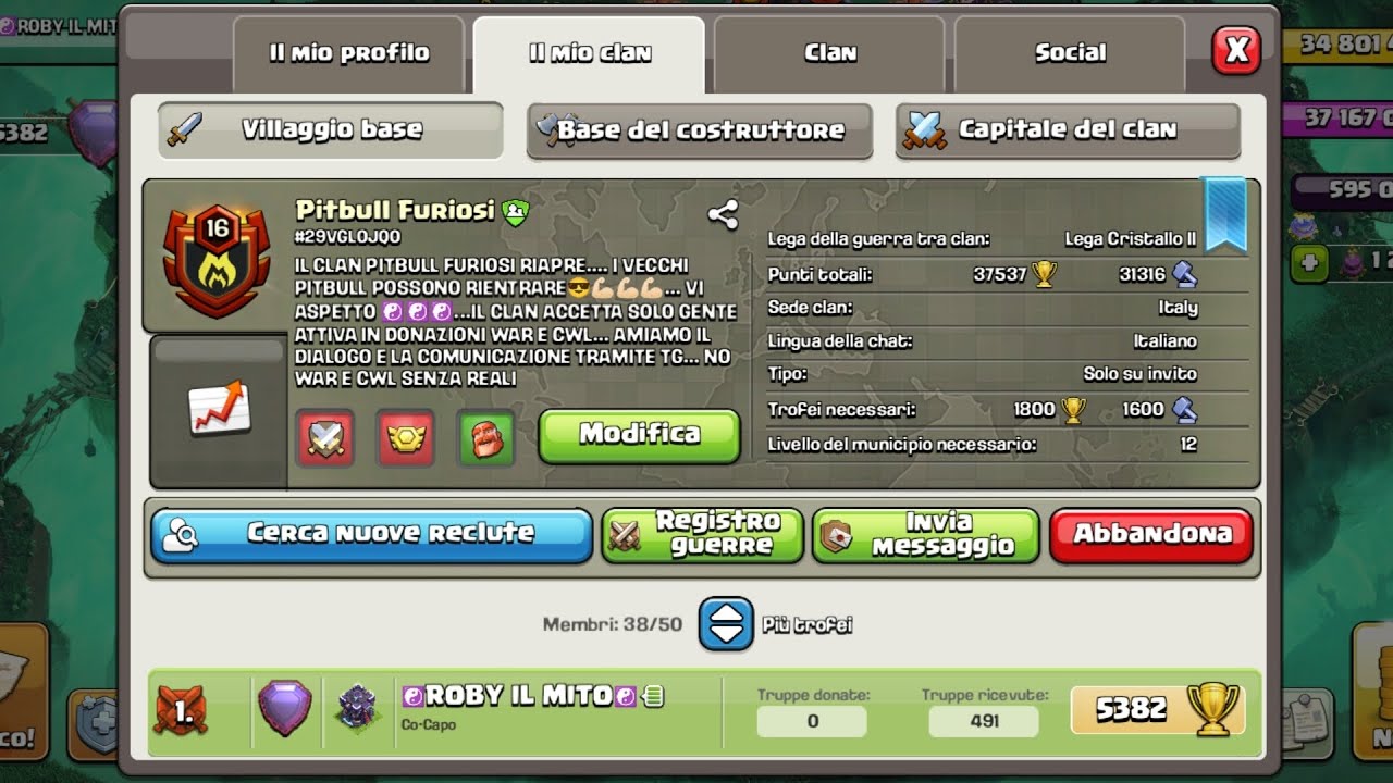 ☯️GIOCATORE COMPETITIVE SPARTA ESPORTS☯️#supercell #clashofclans #bowler #giggino478#klaus