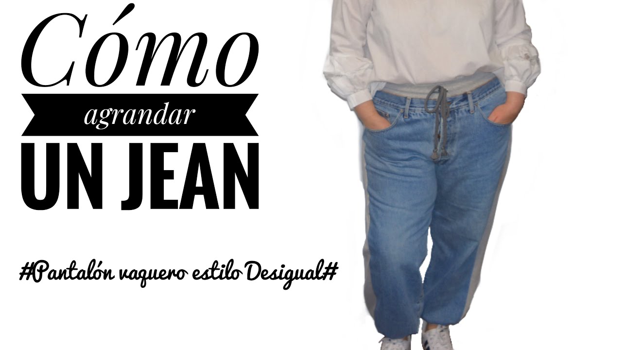 Cómo agrandar un jean y convertirlo en un vaquero de tendencia!!