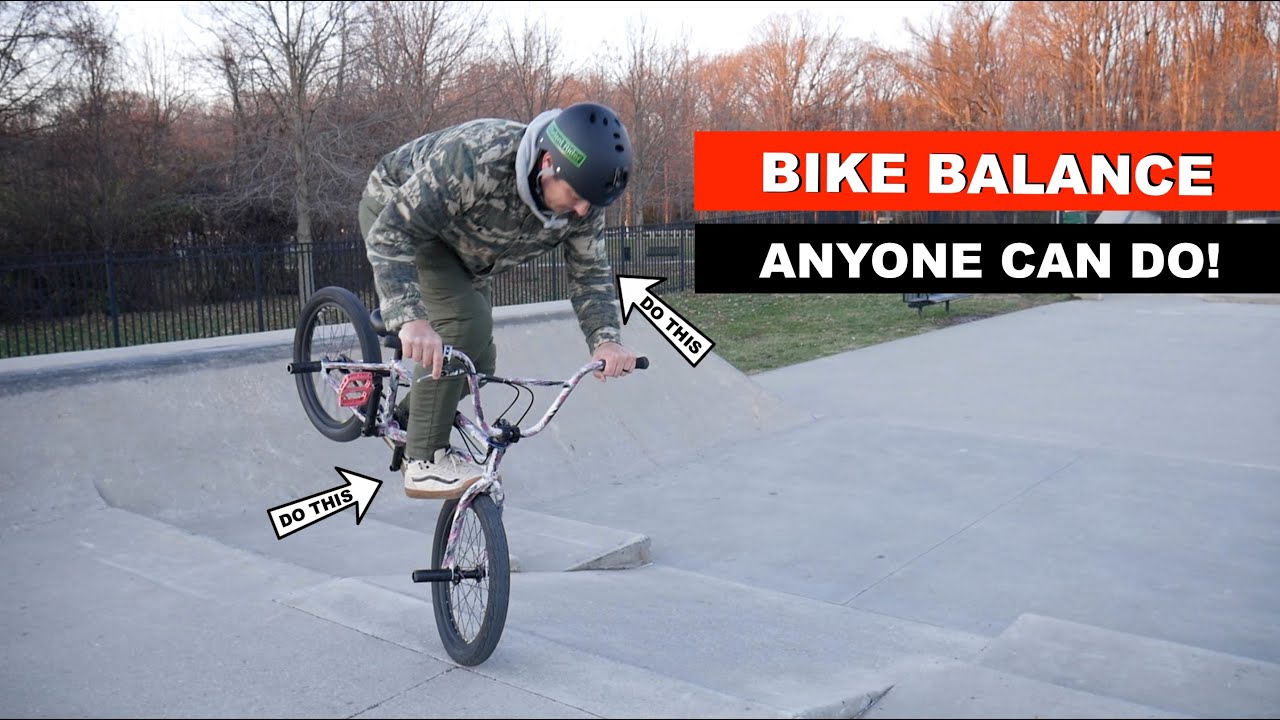 ** THE TRICK TO BETTER BALANCE ON A BIKE ANYONE CAN DO! **
