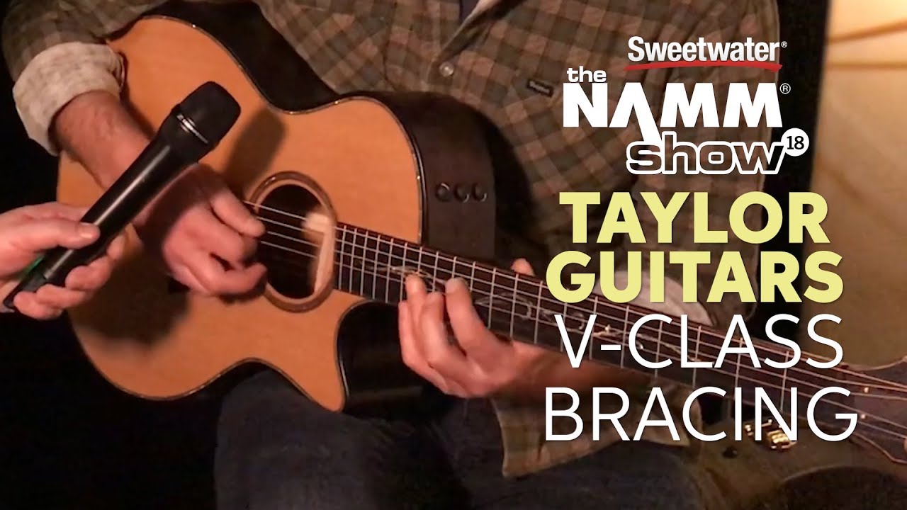 Taylor Guitars V-Class Bracing at Winter NAMM 2018