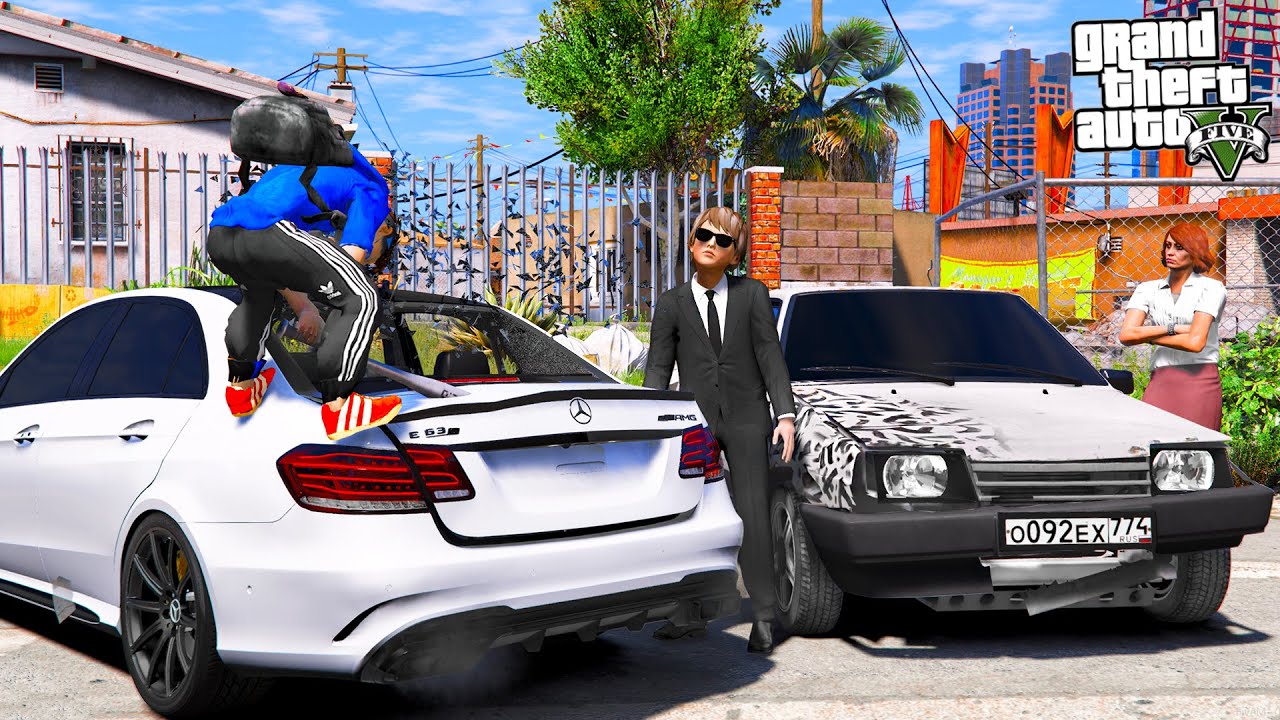 ОПЕРСКАЯ ЕЗДА В GTA 5 - МЕНЯ ВЫГНАЛИ ИЗ КОЛЛЕДЖА ЗА ДРАКУ? ОФФНИК РАЗБИЛ МОЙ MERCEDES E63s! 🌊ВОТЕР
