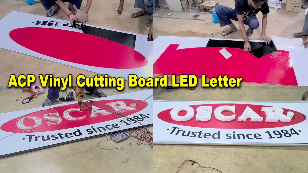 ACP Sign Board Making || 3D Acrylic Letter Sign Board || ACP Sign Board
