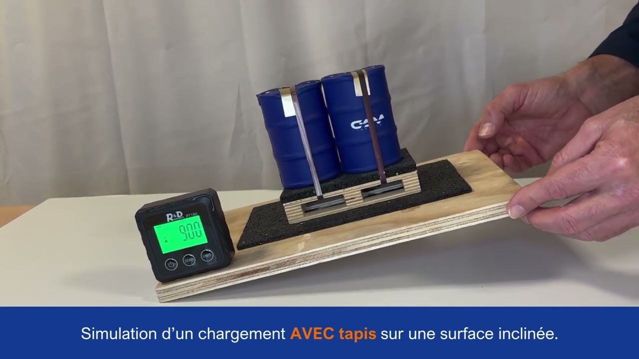 Solution arrimage tapis antiglisse