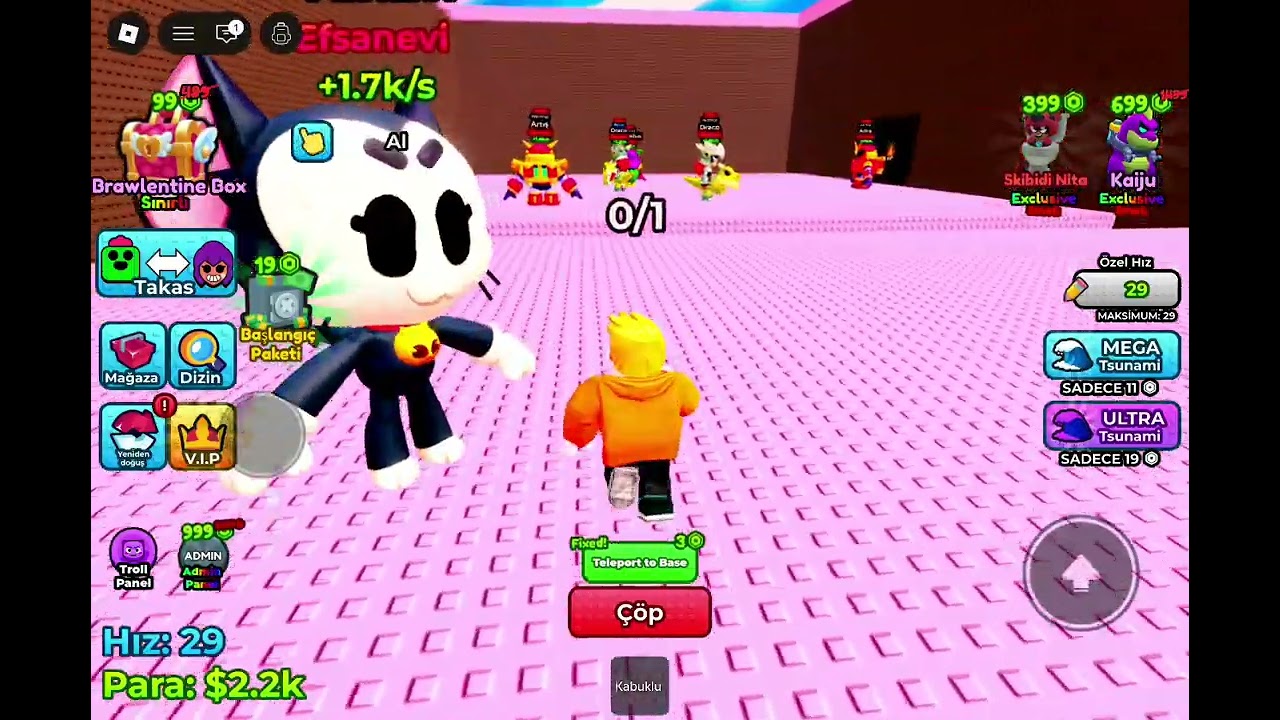 Brawl stars karakterlərini qurtardım.