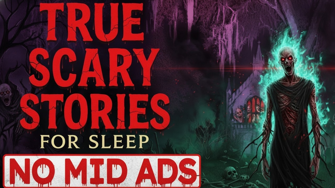 NO ADS 🛑 2 HOURS 13 TRUE Scary Stories for Sleep | Calm and Relax Rain Sounds | Vol