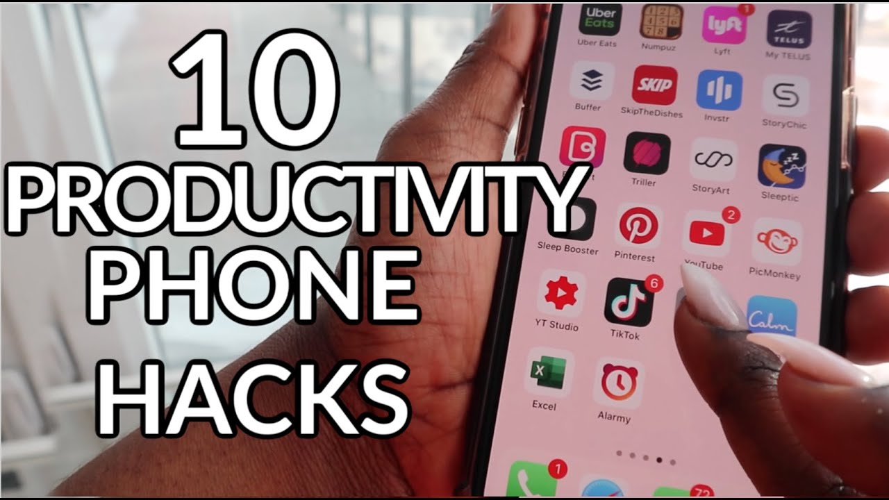 10 WAYS To Use Your PHONE For PRODUCTIVITY & MOTIVATION
