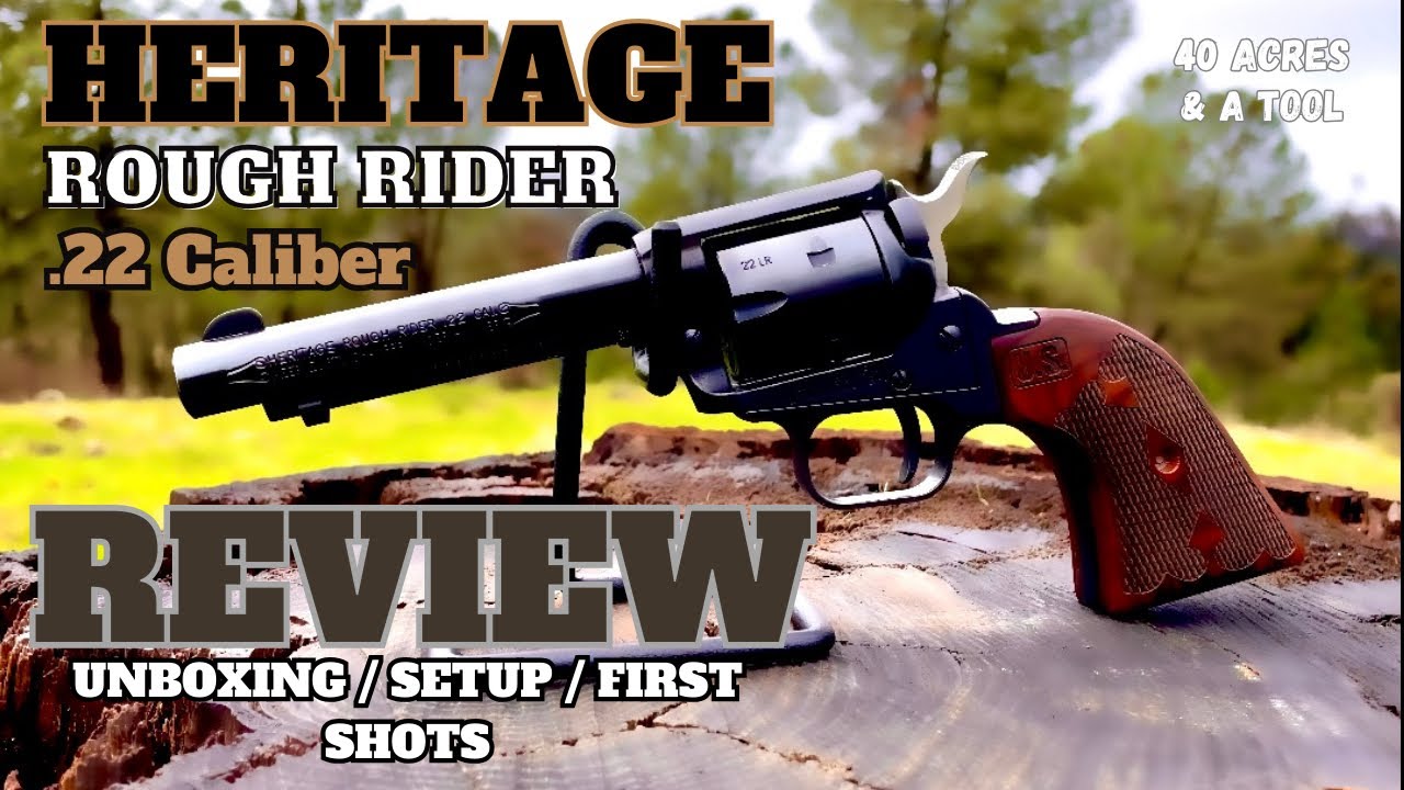 Heritage Rough Rider .22 Caliber Review /Unboxing / Setup / First Shots + Grip Change #roughrider