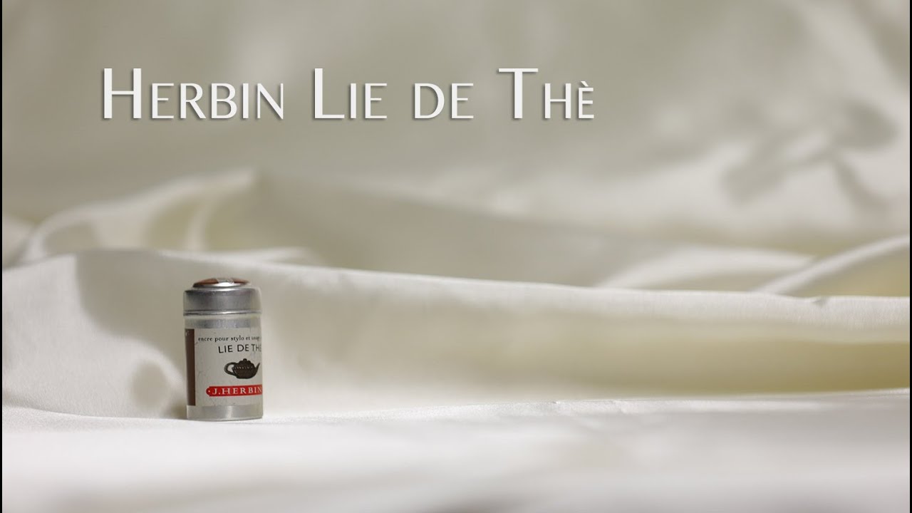 Inchiostro Herbin Lie de the - test e prova scrittura
