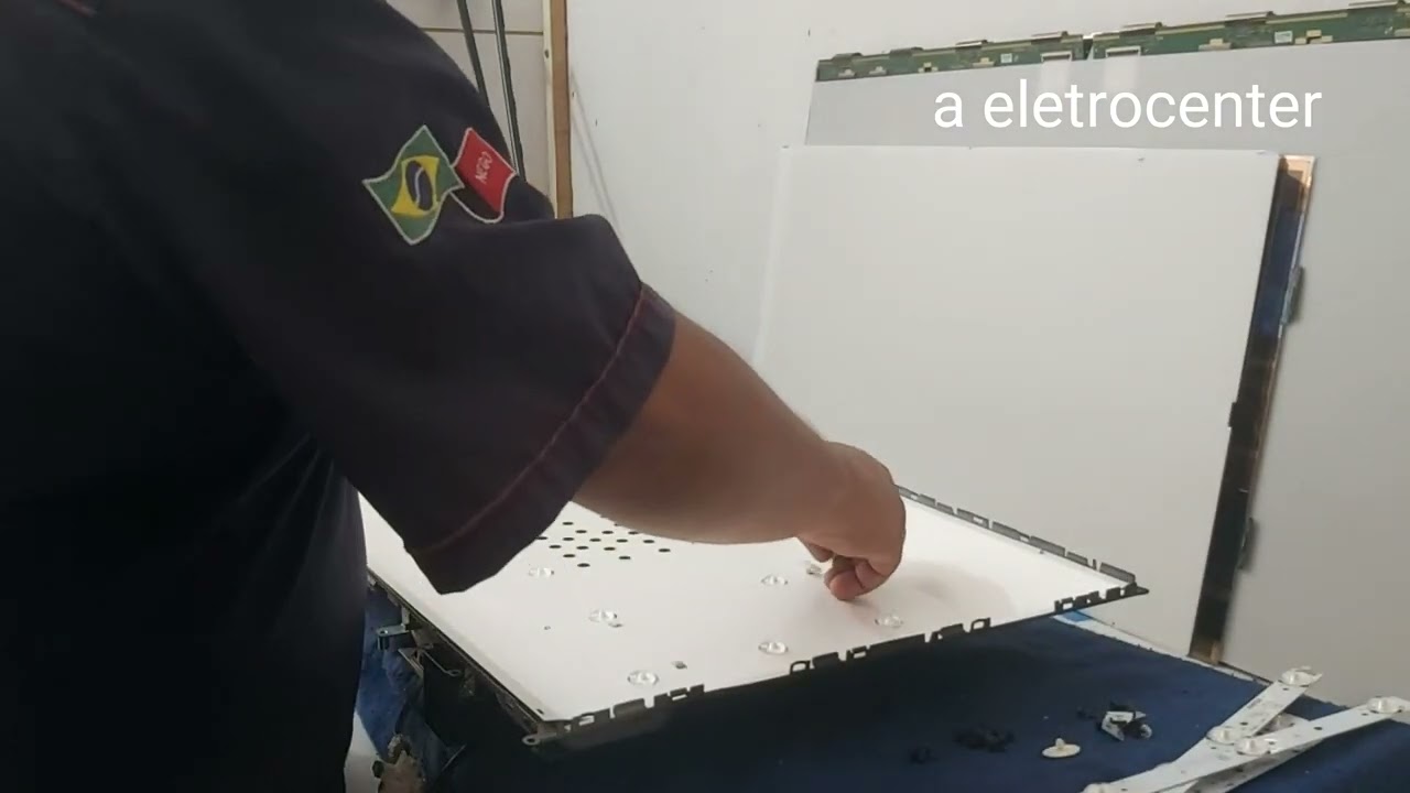tv  semp dl3253w trocando os leds.