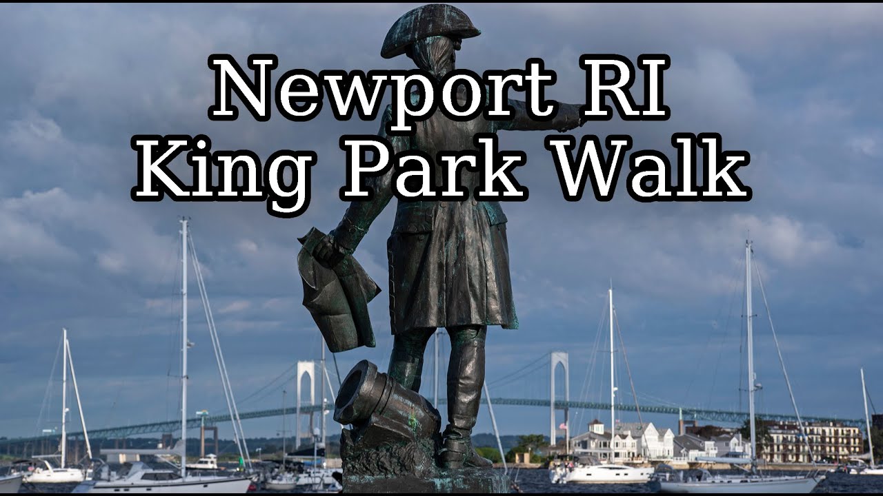 [4K] Relaxing walk in King Park Newport Rhode Island