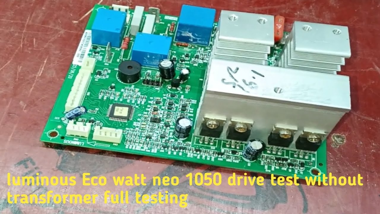 LUMINOUS ECO WATT NEO 1050 DRIVE TEST WITHOUT TRANSFORMER