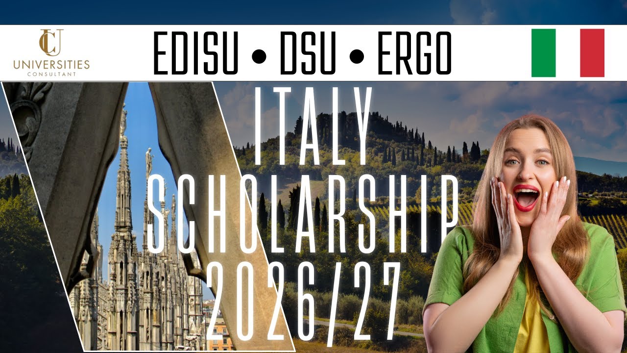 Italy Scholarships 2026/27 | EDISU, DSU, ERGO – Complete Guide for International Students