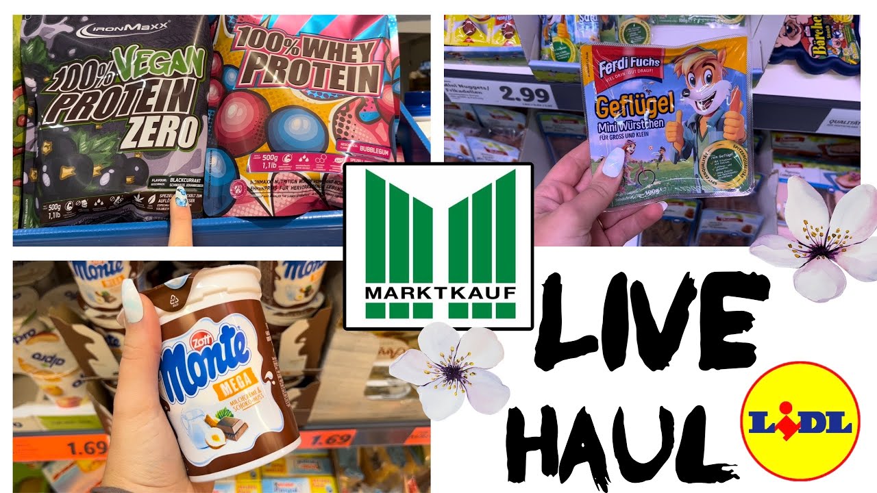 FOOD LIVE HAUL 🛍 // MARKTKAUF & LIDL 🌸 // alinaBerry