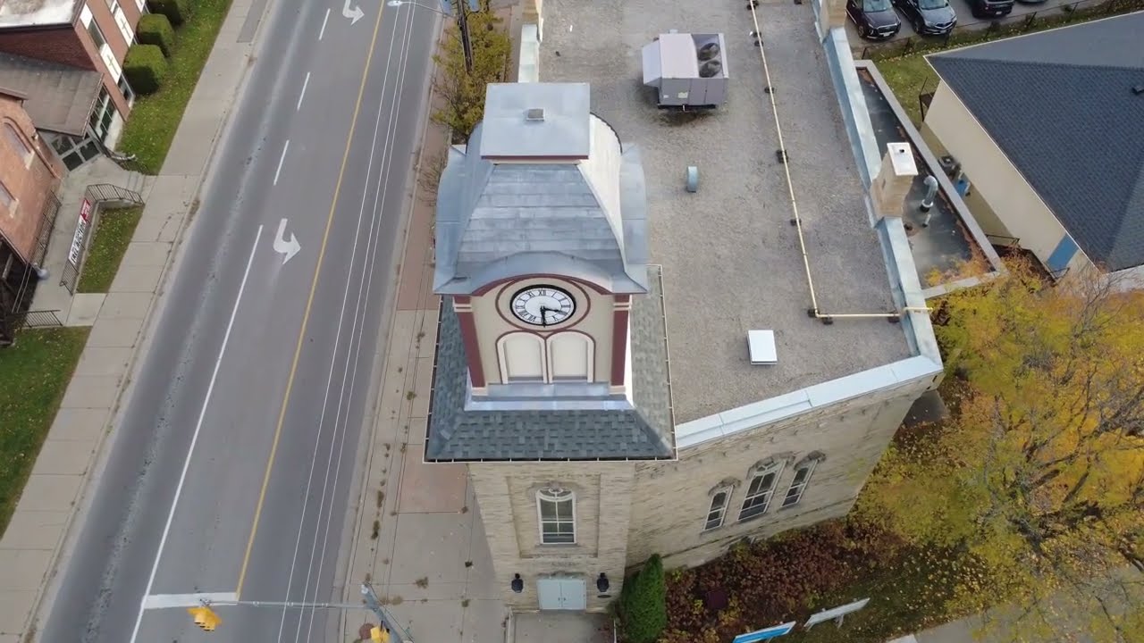 Port Perry Town Hall (1873) &ndash; A Timeless Landmark | 4K Cinematic Drone Footage
