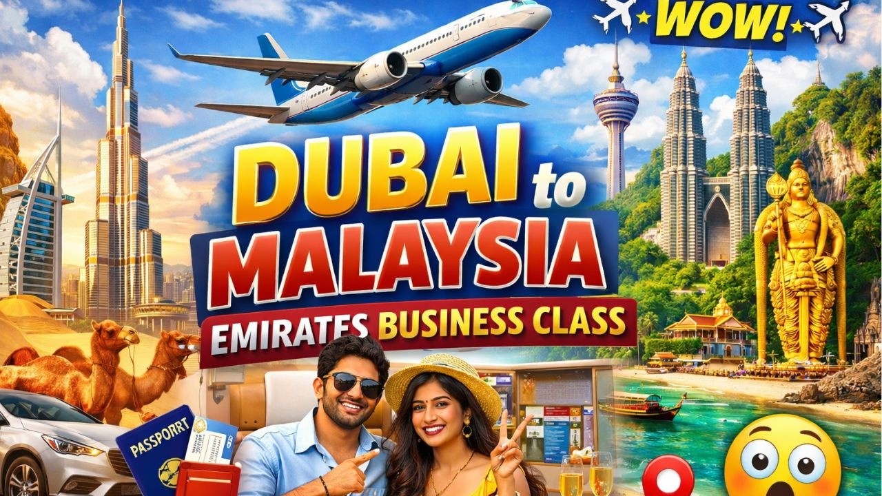 Flying Emirates Business Class Dubai →Malaysia 😲 Full Experience #malaysia #2026 #travelvlog #trend
