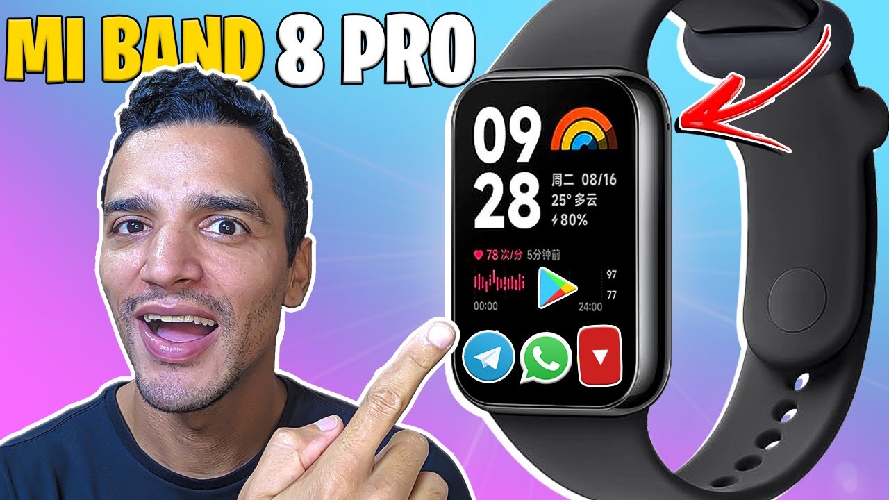 XIAOMI SMART BAND 8 PRO - O GUIA COMPLETO DA MI BAND 8 PRO COM TELA AMOLED GPS NFC E JOGOS!