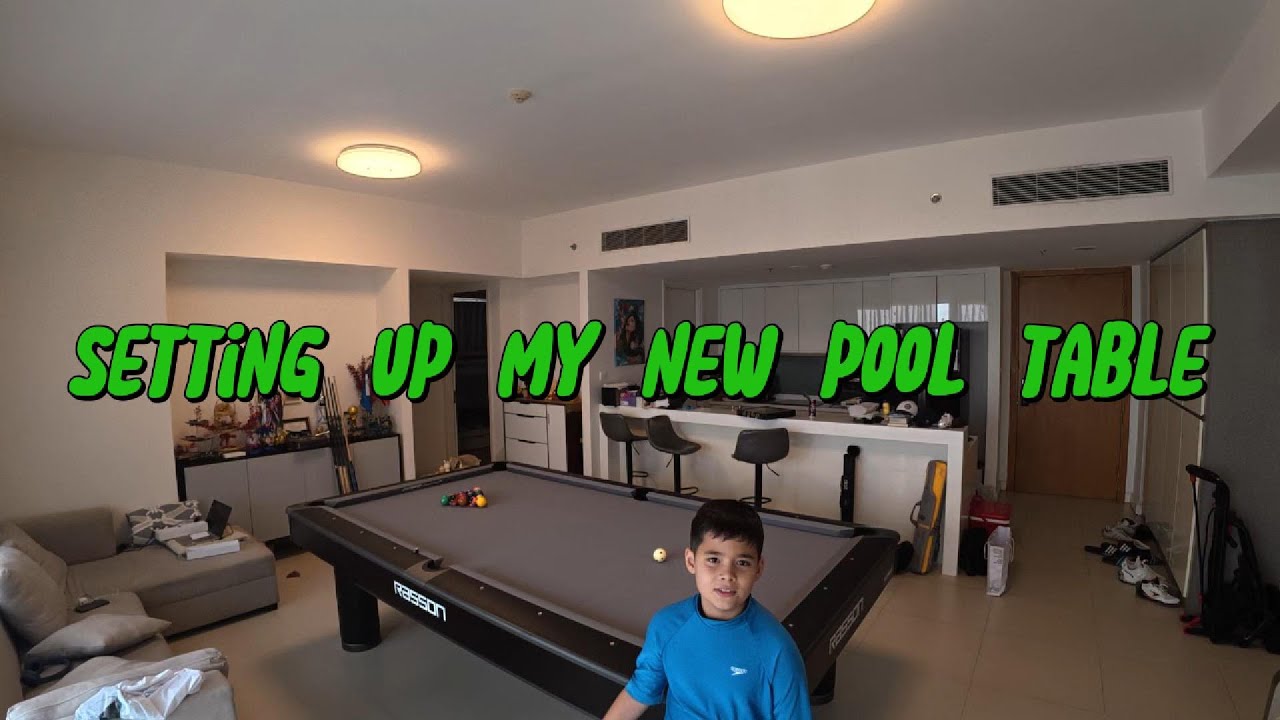 Building my brand new Rasson Ironman pool table