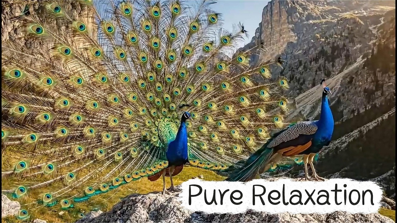 The Most Relaxing Peacock Video: Majestic Nature 4K & Deep Sleep Piano 🌿
