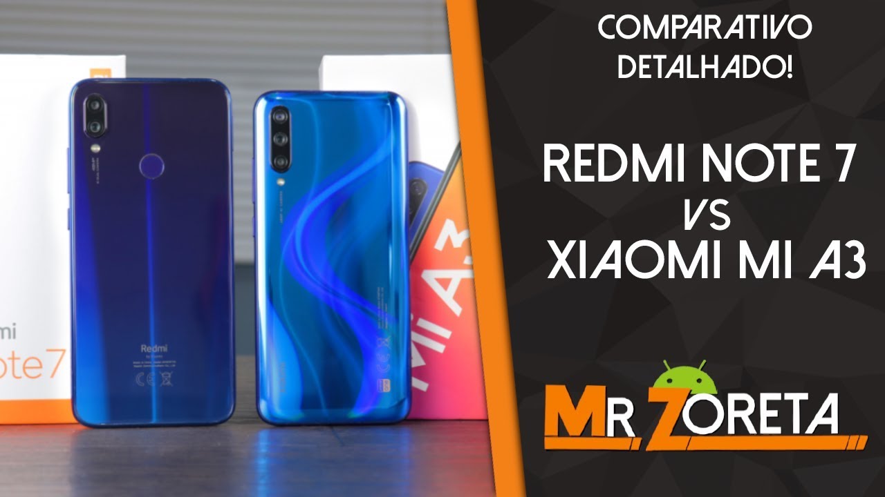 REDMI NOTE 7 vs XIAOMI MI A3 - Oferecem muito custando pouco! Qual o MELHOR? Comparativo DETALHADO