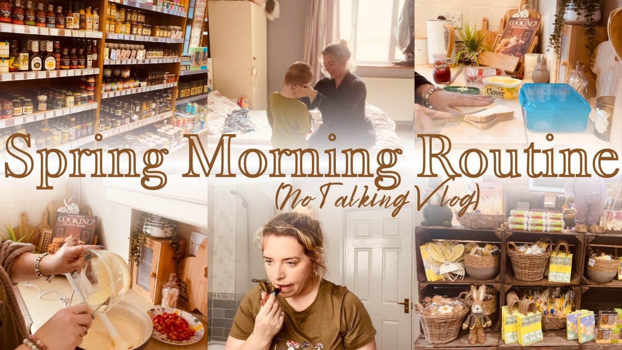 SRING MORNING ROUTINE 🌷| Daily Life Vlog UK, getting ready, farm shop and failed Cheesecake Recipe