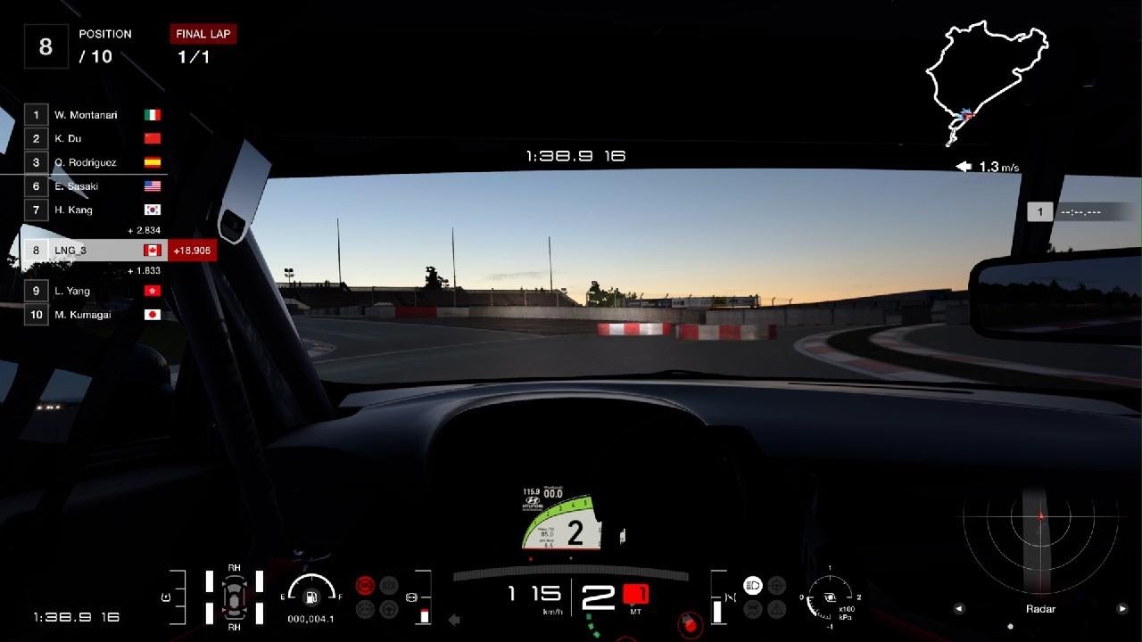 GT7 - World Circuits - Weekly Challenges - Hyundai Elantra N TC – One-Make - Nurburgring 24h