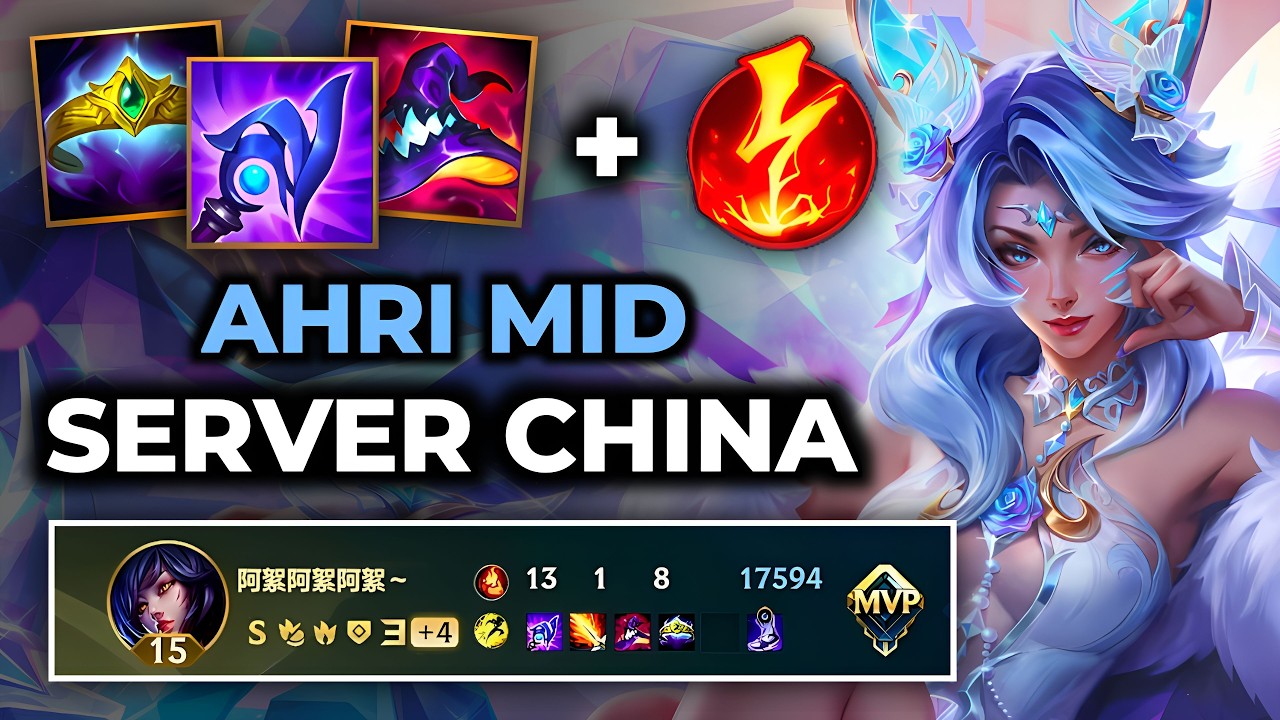 Ahri Wild Rift China - Build Runes Guide Patch 7.0e - Gameplay Ahri Season 20