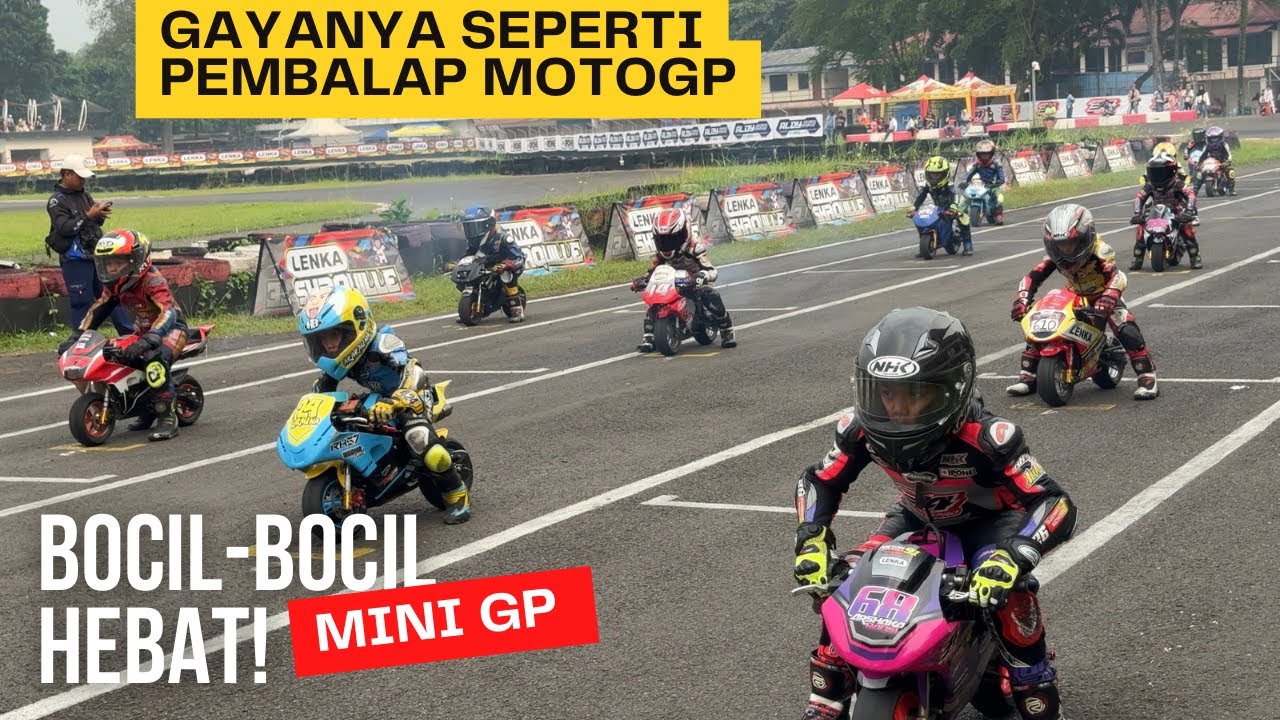 Race Pocket Bike Mini GP Beginner Under 10 Tahun LENKA Cup Prix Sentul Kartint 2025
