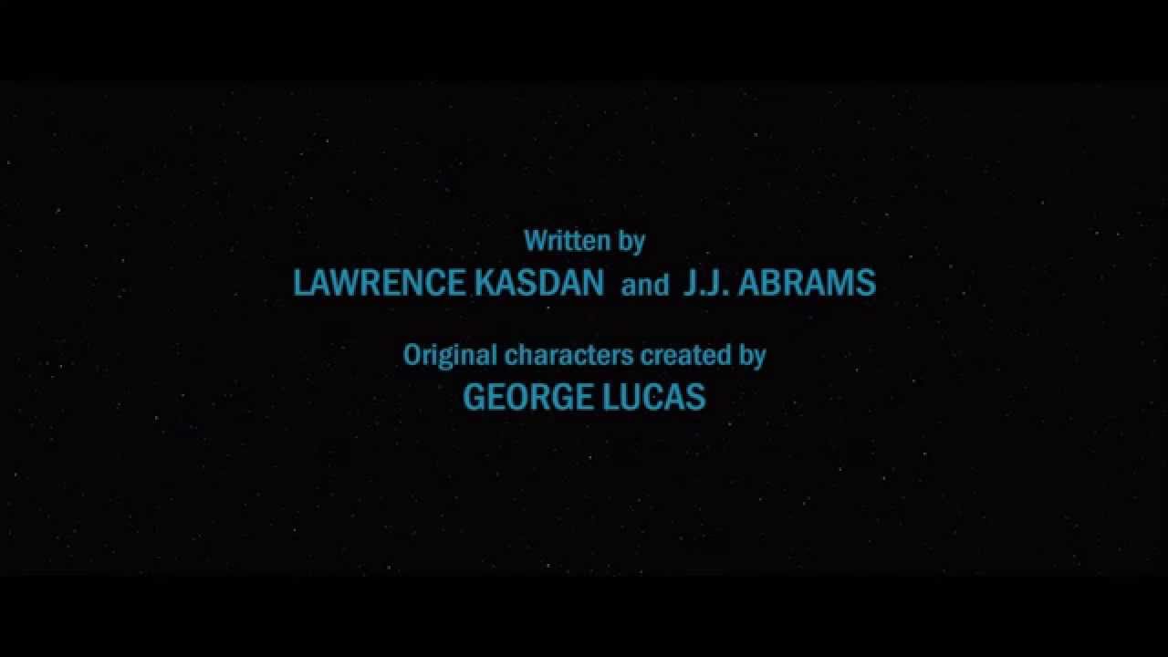 Star Wars: The Force Awakens end credits (fan made)