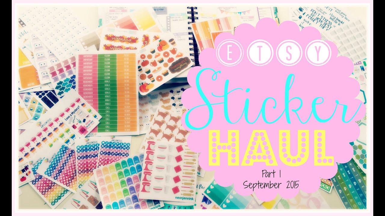 ♡ Huge Etsy Planner Sticker Haul! ♡ | Part 1 |