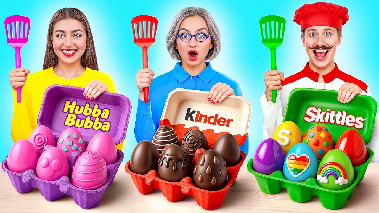 Já vs Babička Kuchařská Výzva | Zábavná Kuchyňská Bitva Bubba DO Challenge