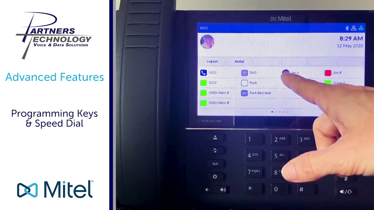 Mitel 6940 Phone Training - Part 5 - Programming Keys & Speed Dial - Partners Technology