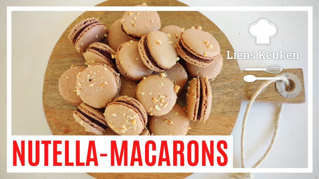 Nutella macarons, makkelijker dan je denkt | NUTELLA MACARONS | Met chocolade en hazelnoot